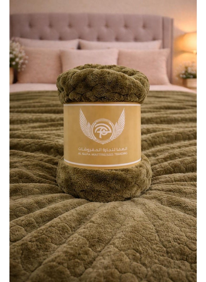 بطانية بابلز مقاس 220*240سم تصميم اسباني - Image 1